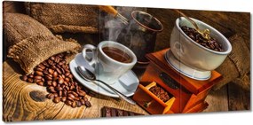 Vászonkép 150x70 Ízletes kávé Csokoládé