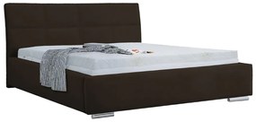 Typ07 ágyrácsos ágy, sötétbarna (160 cm)