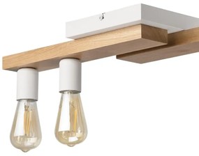 Felületre szerelhető csillár MATTE 2xE27/15W/230V + 3xG9/5W/230V fehér/tölgy