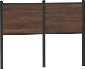 vidaXL barna tölgy színű szerelt fa és acél csere fejtámla 120 cm