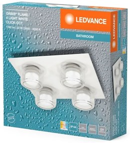 Ledvance - LED Fürdőszobai mennyezeti lámpa ORBIS FLAME 4xLED/5,5W/230V IP44 fehér