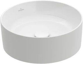 Mosdó lapra Villeroy & Boch Collaro 40x40 cm fehér színben fényes felülettel csaptelep nyílás nélkül, túlfolyás nélkül 4A1840R1