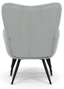 Pihenőfotel lábtartóval L7285 BLUE6, kék