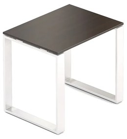 Creator tárgyalóasztal 80 x 60 cm, fehér alap, wenge