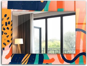 Dekoratív tükör otthonra lakásba munka 80x60 Absztrakt színes grafika