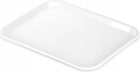 Tálaló Tálca Műanyag Fehér Pincér Csúszásgátló Téglalap Alakú