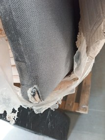 AKCIÓ Kárpitozott COMFINO VELVET ágy pótággyal 120x200 cm szürke II. osztály