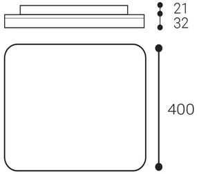 LED2-LED Fürdőszobai mennyezeti lámpa SQUARE 38W/230V 3000K/3500K/4000K IP54 fehér