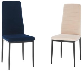 TEM-Coleta Nova Velvet fémvázas szék
