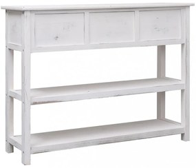 fehér tömör császárfa tálalószekrény 108 x 30 x 76 cm