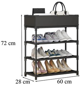 Cipőtartó LCT-04 fekete
