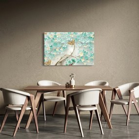 Virágok pillangóval képe (90x60 cm)