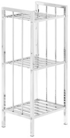 Ezüstszínű fürdőszobai polcos állvány 33x73 cm – Premier Housewares