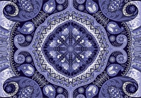Fotótapéta Mandala kék etno harmónia vinil 254x184 +ragasztó