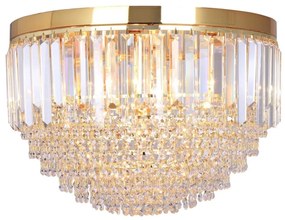 Zuma Line FC19003/7 - Mennyezeti lámpa CHARLOTTE 7xE14/40W/230V átm. 50 arany