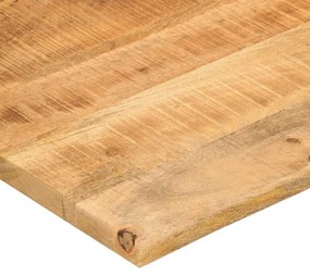 tömör nyers mangófa íves asztallap 100 x 80 x 2,5 cm