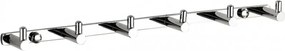 Mexen törölközőkampó hat akasztóval, króm - 709166-00
