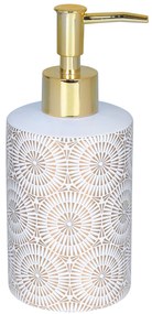 BISK Erga Madison, álló szappanadagoló, fehér-arany, ERG-08142