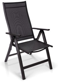 London, kerti szék, textil, alumínium, 6 pozíció, összecsukható