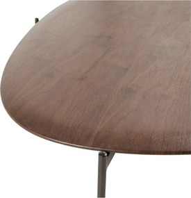 Sötét natúr színű dohányzóasztal 97x121 cm Kota – WOOOD