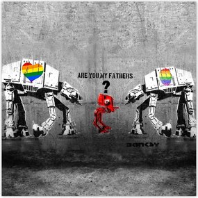 Fotótapéták 312x312 Are you my fathers Banksy