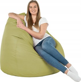 Olívazsák XXL Öko Bőr Puff Fotel Outlet Karácsonyra