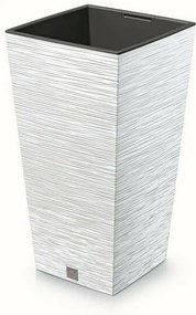 Virágcserép FURU SQUARE virágtartó 39,5 cm, fehér, 39 cm