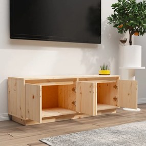 tömör fenyőfa TV-szekrény 110,5 x 34 x 40 cm