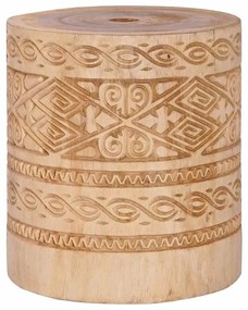 Balinéz Napernyő Krém 210-220 cm Pamut, tömör fa