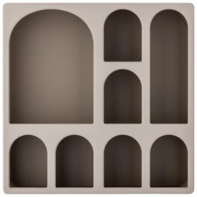 Szürkésbézs többszintes fali polc 48 cm Graphia – Bloomingville