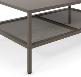 Szürke fém dohányzóasztal 60x100 cm Fayna – Marckeric