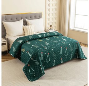 Ágytakaró CHRISTMAS DRIFT zöld Méret: 170 x 210 cm