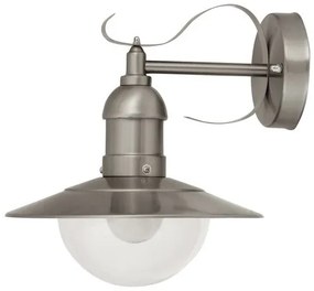 RÁBALUX 8270 OSLO Klasszikus Kültéri Fali Lámpa Szatin Króm E27 IP44