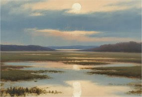 Fotó Fali tapéta Falfestmény Hangulatos táj 152x104 Ragasztó