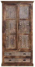 Barna mangófa ruhásszekrény 190x45 cm Maneesh – Støraa