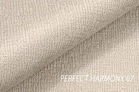 Nicole kárpitozott ágy 160x200 cm szenil bézs Perfect Harmony 07 / fekete lábakkal