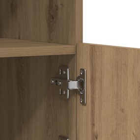 LED világításos oldalszekrény, Mesteri tölgy 60x37x67 cm