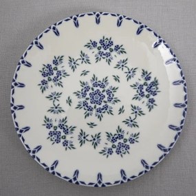 24 darabos porcelán étkészlet, fehér/kék