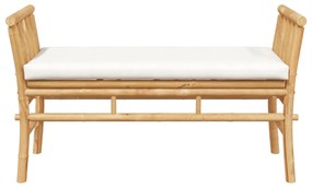 Kerti pad párnával 110 cm Bambusz