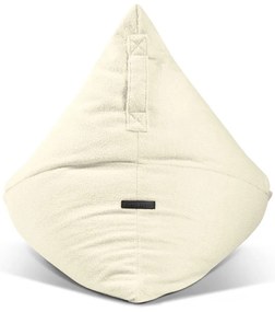 Krémszínű buklé babzsákfotel Razz – SLOWDOWN