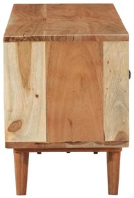 tömör akácfa TV-szekrény 112 x 30 x 40 cm