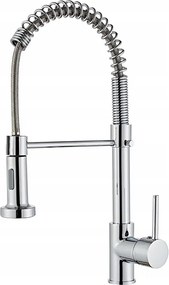 Konyhai forgó csaptelep kihúzható kifolyócsővel Indes Dexter ezüst króm