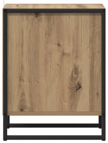 vidaXL Éjjeli asztal fiókkal Művészi tölgy 39,5 x 30 x 50 cm Faanyag