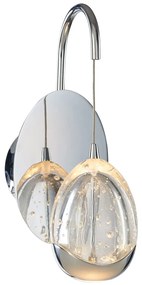 ITALUX HUELTO fali lámpa króm, 3000K melegfehér, beépített LED, 290 lm, IT-WL-22112132-1A-CR
