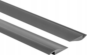 Rugalmas Pvc burkolóprofil csempékhez, szőnyegekhez, sötétszürke 100 cm