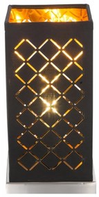 GLOBO-15229T1 CLARKE fekete színű asztali lámpa 1XE27 40W ↕250mm ↔110x110mm