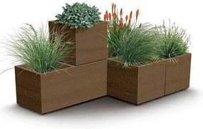 MADERA CASE ECO WOOD virágtartó 77 cm, barna, M