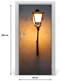 Poszter tapéta ajtóra Régi utcai lámpa 75x205 cm