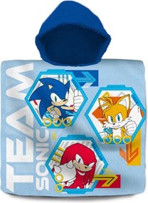 Sonic a sündisznó Team strand törölköző poncsó 60x120 cm