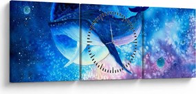 Kép - Űrbálna (órával) (90x30 cm)